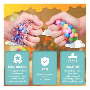 Premium Custom Anti-Anxiety Sensory Fidget <b>Squishy</b> Ball Slow Rising Mochi Ice Cube Stress Relief Toy for Kids and Adults - Product Image 2