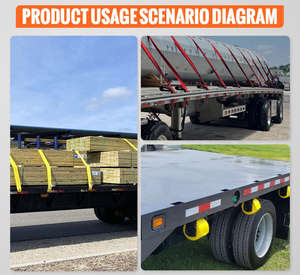 Sangle de fixation robuste pour camion et fourgonnette, 4 pouces x 27 pieds, sangle de fixation en polyester pour camion - Product Image 6