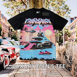 2025 Bepeees Designer Men Regular Fit 100% Cotton Velour Breathable 270g Casual <b>Animal</b> <b>Patterned</b> T-Shirt - Product Image 2