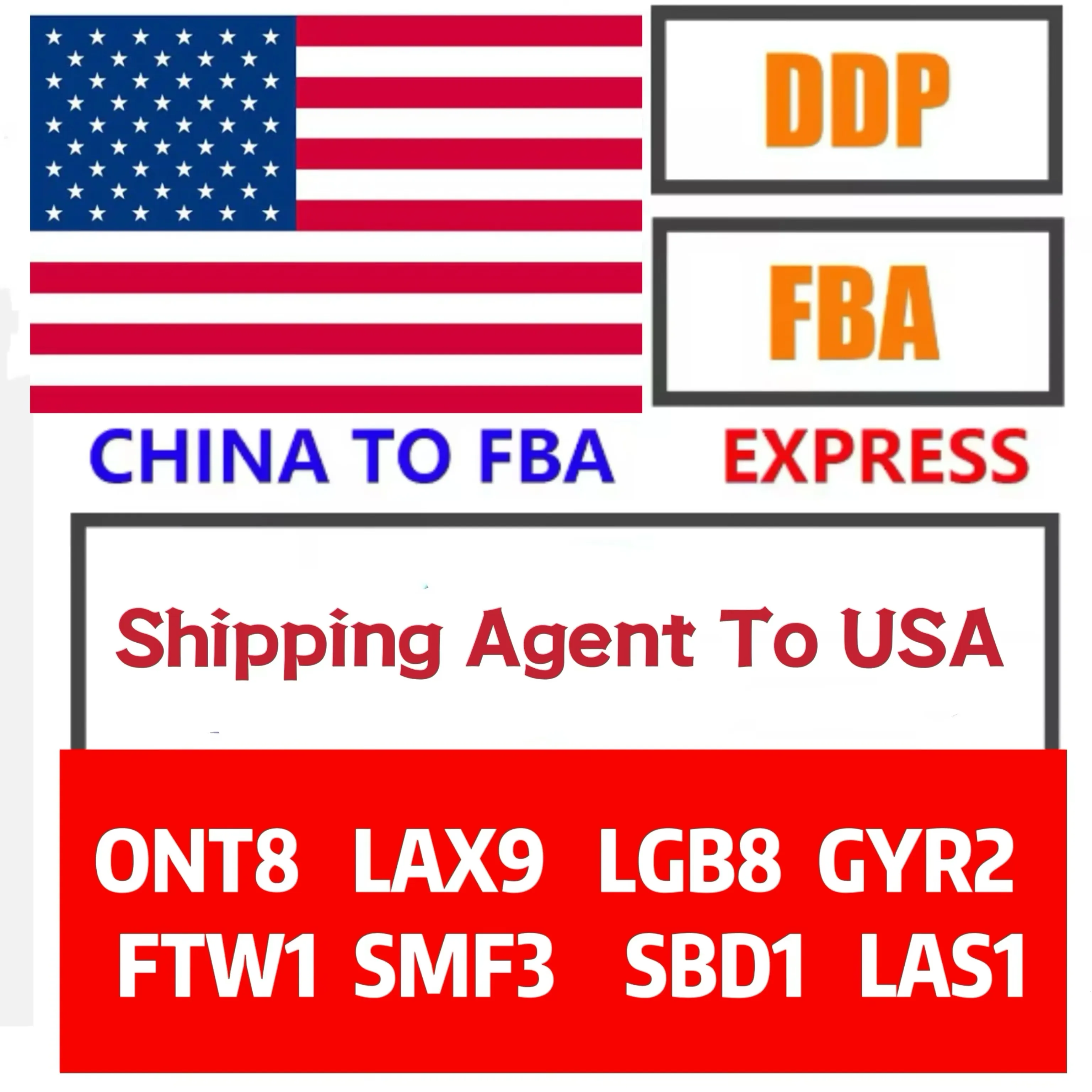 Fba Ware House Door To Door And DDP Usa Air Freight Logistic Service Provider China To USA Canada