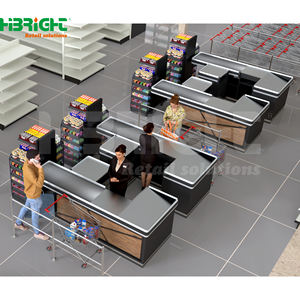 Diseño Moderno de Mostrador de Caja para Minoristas, Material de Acero al por Mayor para Uso en Supermercados - Product Image 5