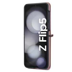Funda Protectora Multifuncional de Cuero para <span class=keywords><strong>Galaxy</strong></span> <span class=keywords><strong>Z</strong></span> <span class=keywords><strong>Flip</strong></span> 5 6 7 8, para Guardar tu Teléfono y Tarjetas Diarias - Product Image 1