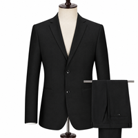 Ensemble de costume 2 pièces OEM de haute qualité pour hommes, coupe ajustée, simple boutonnage, pour affaires et bureau, sur mesure, avec veste et pantalon