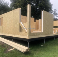 Panel de Pared OSB Ecológico Moderno de 50-150 mm con Núcleo Fenólico EPS/XPS, Ignífugo, Certificación CE/TUV para Construcción