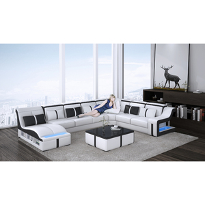 Style italien meubles de salon canapé en cuir de bureau avec lumière <span class=keywords><strong>LED</strong></span> - Product Image 1