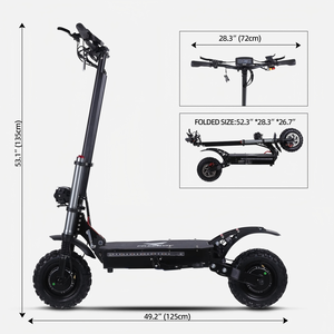 Scooter Eléctrico con Sensor de Aleación de Aluminio 60V38AH, Desbloqueo NFC, <span class=keywords><strong>Motor</strong></span> Dual, Todoterreno para Adultos -S3 (Envío desde Almacén en Canadá) - Product Image 2