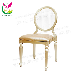 HYC-D04-14 Guangzhou Luxe Acrylique Clair de Mariage Dos louis dinant la chaise pour L'événement - Product Image 3