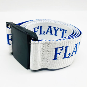 Cinturón de Golf para Hombre, Personalizado de Fábrica, con Logotipo Jacquard Tejido de 3.8CM, Brillante y Duradero, de Nailon, con Hebilla Magnética de Liberación Rápida - Product Image 4