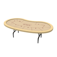 Luckyh — Tables de jeu, Table de café pliable, de haute qualité, avec plateau à puces et supports de gobelets