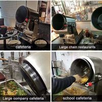 Robot de cuisine intelligent automatique gaz-électrique pour restaurants, machine à riz frit, robot cuisinier intelligent pour restaurants