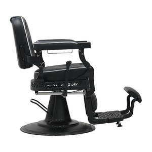 Silla de barbero sencilla y elegante, ajustable en altura y posición reclinable, adecuada para uso en peluquerías. - Product Image 2