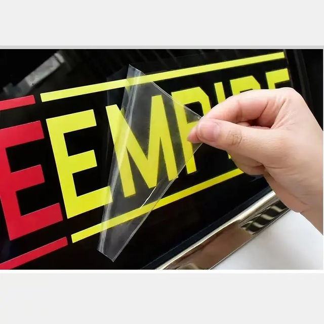 Removable Window Glass Wall Vinyl Sticker, Window Sticker Logo Print for New Shop Cover Window Decals