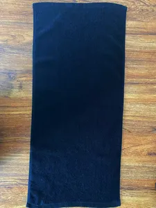 Wholesale Sports Gym Nail Hairdressing Beauty Salon Quick Dry Towel Custom Logo Hair Black Spa Towels