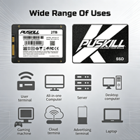 Unidad de Estado Sólido (SSD) SATA3 de 2.5 Pulgadas PUSKILL con Tecnología Anti-Vibración, Unidad Flash Estable para Computadoras de Oficina y Domésticas