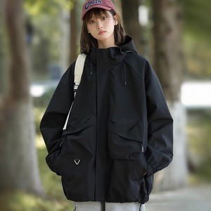 Giacca Impermeabile e Antivento per Escursionismo, Unisex, Vestibilità Comoda, con Cappuccio e Tasche, per <span class=keywords><strong>l</strong></span>'Autunno - Product Image 4