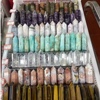 Obélisques en Cristal Naturel Mélangé, Pointes de Baguette de Quartz de Guérison pour la Méditation Feng Shui, Décoration Intérieure, Vente en Gros
