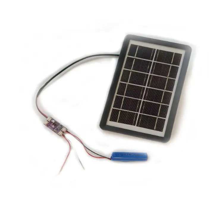 Kit de carregamento solar micro power 1W2W3W pequena potência fotovoltaica com módulo de carregamento de bateria personalizado