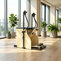 Chaise Wunda Commerciale Portable et Réglable MJD W56 en Bois d'Érable Massif – Appareil d'Entraînement Pilates pour Studio et Bien-être