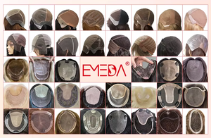 EMEDA Topper de base MONO populaire 3x5 5.5x6 Balayage blond Cheveux humains vierges pour femme - Product Image 5