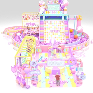 ילדים גדולים מקורה של מגרש משחקים כדור חתוך שקופיות מטבח סימולציה אזורים קניות קניונים austine tao צ 'י מותאם אישית - Product Image 1