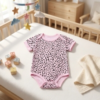Baby Neugeborenen Niedlicher Strampler Säuglings-Bodysuit Reine Baumwolle Knopfverschluss Schmetterling/Blumen/Kariert Muster