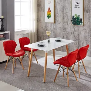 Сделанный на заказ стол в скандинавском стиле простой дизайн деревянный Недорогой стол для обеденного стола 4 стула обеденный стол набор
