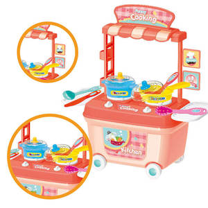 Jeu de cuisine pour enfants, filles, jeu de rôle de chef, jouets de cuisine, kit de puzzle, ensemble de cuisine en plastique pour enfants, pour l'éducation précoce - Product Image 4