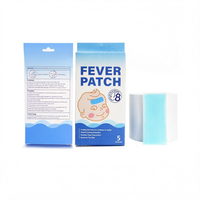 Compresse froide en gel rafraîchissant pour bébés et adultes, patch réducteur de fièvre, coussinet de soulagement sûr pour enfants et adultes