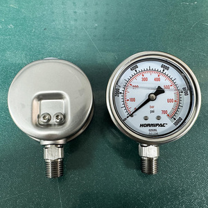 เกจวัดแรงดันไฮดรอลิกคุณภาพสูง 700 บาร์/10000 ปอนด์ต่อตารางนิ้ว ขนาดเส้นผ่านศูนย์กลาง 63.5 มม. 1/4 NPTF มีสินค้าในสต็อก - Product Image 3