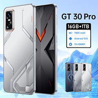 Teléfono GT 30 Pro 5G, 8000mAh, 7.3 Pulgadas, Cámara IA de 108MP, 16GB+1TB, Doble SIM+TF, Desbloqueo Facial, Control por Voz, Marco Metálico, Android 15 Deca