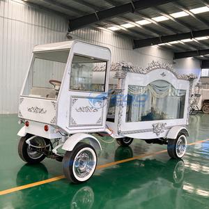 Cercueil funéraire électrique à cabine fermée de style européen, 4 roues, en acier haute résistance, charrette funéraire à chevaux - Product Image 3