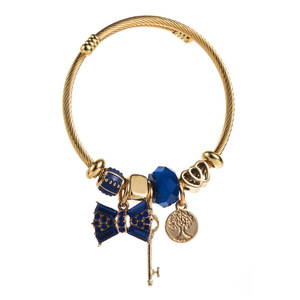 Nueva pulsera de acero inoxidable personalizada para mujer al por mayor, joyería de alta calidad, estilo moderno en forma de flor para aniversario - Product Image 1