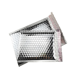 Modern Silver Shield Foil Bubble Mailer Food Safety Waterproof Shakeproof Cooler Bag for Meal <strong>Kits</strong> Chocolate Candies <strong>Mail</strong> - Product Image 6