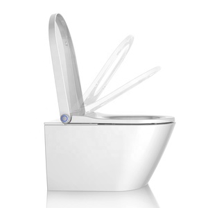 Inodoro de Cerámica con Doble Descarga, Forma Redonda, Trampa en P, con Funciones de Calefacción, Bidé Inteligente E410 - Product Image 1