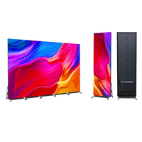 Afficheur LED P2.5 sur pied, affichage publicitaire couleur pleine, affichage intérieur pour magasin, écran d'affiche LED 640x1920mm