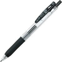Bolígrafo de Gel Zebra Sarasa Clip Hecho en Japón, Tinta Negra de 0.5 mm, No Borrable, para Oficina y Escuela, Cuerpo de Plástico P-JJ15-BK10, Impresión Digital