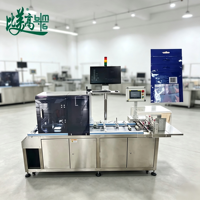 Machine de marquage laser industrielle en ligne à grande vitesse avec convoyeur automatique, générateur de codes OCR, emballage flexible