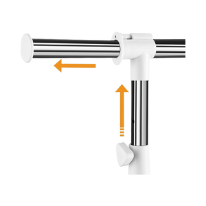 Organizador de armario rodante de alta resistencia, estante de ropa de un solo nivel con ruedas para sala de estar para colgar ropa y zapatos - Product Image 2