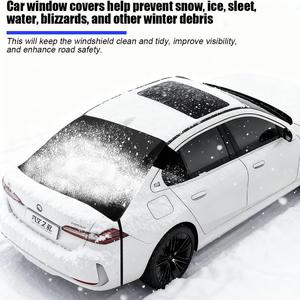 Cubierta para la ventana trasera del coche, tela de poliéster, impermeable, adsorción electrostática, para protección del maletero del vehículo - Product Image 2