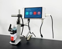 Impresora de inyección de tinta térmica automática con cinta transportadora 12,7 25,4 pulgadas Fecha de caducidad Lote Número de lote Máquina impresora de código