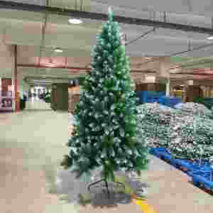 New Hot-selling PVC Green-sprayed <b>White</b> Encrypted <b>Christmas</b> <b>Tree</b>, <b>Christmas</b> Festive Atmosphere <b>Tree</b> - Product Image 1