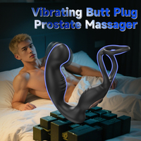 Masseur de Prostate télescopique en silicone S-hande retardant l'éjaculation godemichet Anal jouet sexuel vibrant anal pour hommes