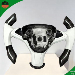 Volant en cuir de style sportif personnalisé pour Tesla Model Y et Model 3, inspiré du design d'avion - Product Image 5