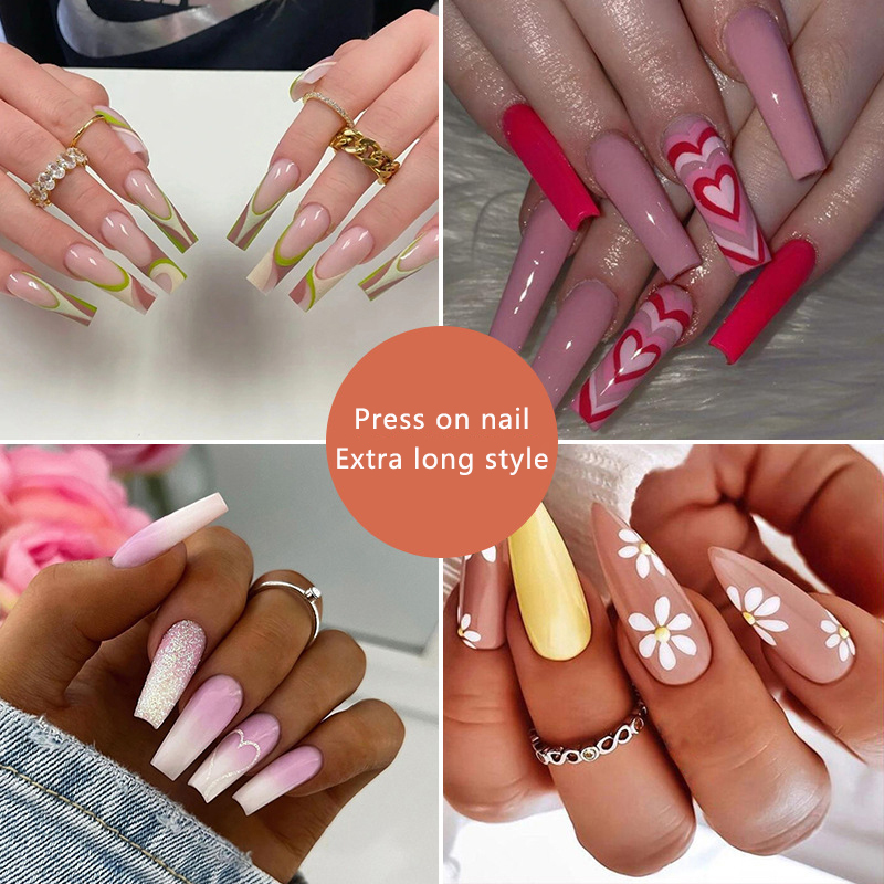 Elegant Extra Long Press-On Nails