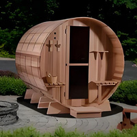 Kit de sauna modulaire en bois massif en forme de cube avec chauffage électrique 9KW, panneau de commande de vapeur sèche inclus pour la relaxation en villa
