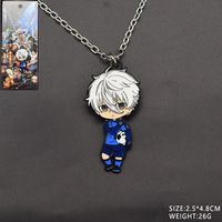8 Designs Hochwertige Anime Blue Seishiro Nagi Metall-Halskette und Schlüsselanhänger zur Rucksack-Dekoration