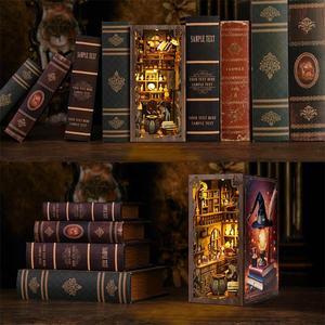 หนังสือไม้ที่ไม่เหมือนใคร2.5มม. MDF Book Nook ห้องสมุดมายากล UV การพิมพ์3D ปริศนา DIY หนังสือ Nook - Product Image 3