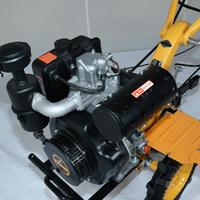 Mini-machines agricoles à moteur diesel pour jardins agricoles, motoculteur rotatif pour vergers et machine de travail du sol