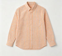 Tissu de chemise en coton biologique 100% écologique, teint en fil, respirant et léger