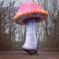 Eclairage LED Champignons gonflables décoration champignons pour festival de musique Tente champignon gonflable géante pour scène